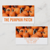 Pompoenen Visitekaartje (Voorkant / Achterkant)