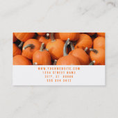 Pompoenen Visitekaartje (Achterkant)