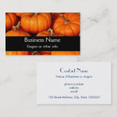 Pompoenen Visitekaartje (Voorkant / Achterkant)