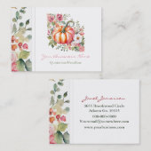 Pompoenen Visitekaartjes (Voorkant / Achterkant)