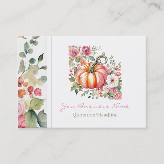 Pompoenen Visitekaartjes (Voorkant)