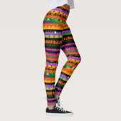 Pompoenen, Vleermuizen en Halloweenfeest Leggings (Rechts)