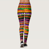 Pompoenen, Vleermuizen en Halloweenfeest Leggings (Achterkant)