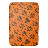 Pompoenen, vleermuizen en sterren badmat (Voorkant Verticaal)