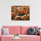 Pompoenen voor Halloween Canvas Afdruk (Insitu (Woonkamer))