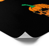Pompoenen voor Halloween. Poster (Hoek)