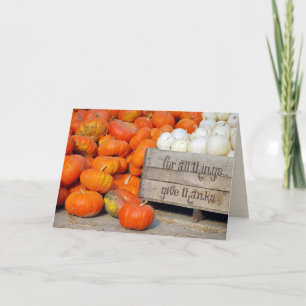 Pompoenen voor Thanksgiving Bedankt