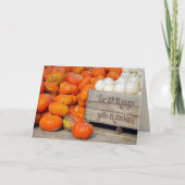 Pompoenen voor Thanksgiving Bedankt (Voorkant)