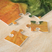 Pompoenen - Waterverf Art - Legpuzzel (Zijkant)