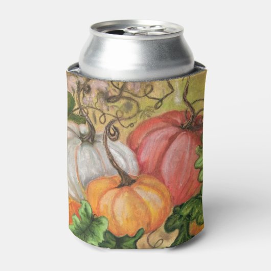 Pompoenen - Waterverf Blikjeskoeler (Blikje Voorkant)