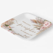 Pompoenen Waterverf Boho Meisjes Herfst 1e Verjaar Papieren Bordje (Gebogen)