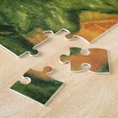 Pompoenen - Waterverf kunst Legpuzzel (Zijkant)