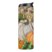 Pompoenen - Waterverf kunst Thermosbeker (Gedraaid links)