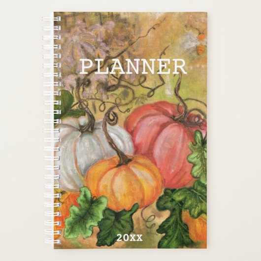 Pompoenen - Waterverf -  Planner (Voorkant)