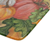 Pompoenen - Waterverf Snijplank (Hoek)