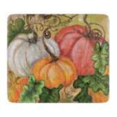 Pompoenen - Waterverf Snijplank (Voorkant)