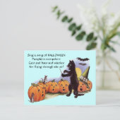  pompoenen zingen briefkaart (Staand voorkant)