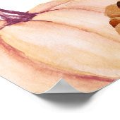 Pompoenen Zitting Grafiek Foam Board Poster (Hoek)