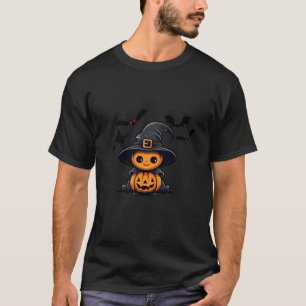Pompoenen Zomer Halloween Retro Grappige Halloween T-shirt