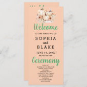 Pompoenen & Zonnebloemen Herfst Sinaasappel bruilo (Voorkant / Achterkant)