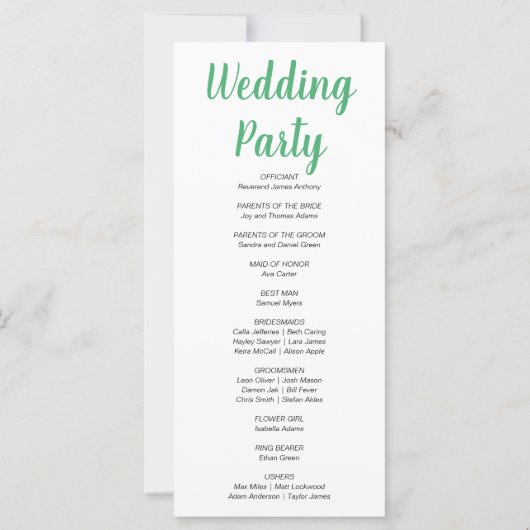 Pompoenen & Zonnebloemen Herfst Wit Trouwprogramma (Achterkant)