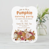 Pompoenenplukploeg van Wildflower Kaart (Staand voorkant)