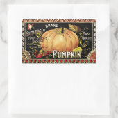 Pompoenetiket Antique Butterfly Merk Rechthoekige Sticker (Tas)