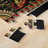 Pompoenetiket Antique Vlinder Merk Legpuzzel (Zijkant)