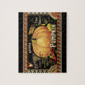 Pompoenetiket Antique Vlinder Merk Legpuzzel (Verticaal)