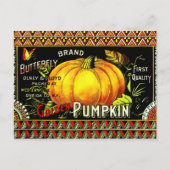  pompoenetiket briefkaart (Voorkant)