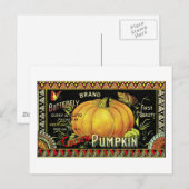 pompoenetiket briefkaart (Voorkant / Achterkant)