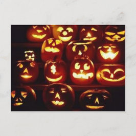 Pompoenexpressies Halloween Briefkaart