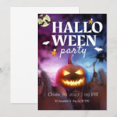 Pompoenfeestje Kaart (Voorkant / Achterkant)