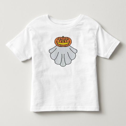 Pompoengeest (wit) - T-shirt voor peuters (Voorkant)