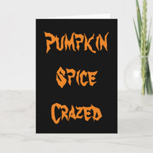 Pompoengek van Pumpkin Spice Kaart