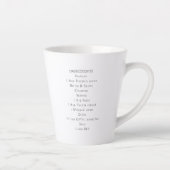 Pompoengekkoester | Monogram Latte Mok (Rechts)