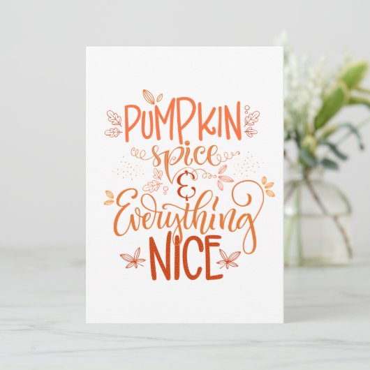 Pompoengekruid & Alles Er Is Leuk Kaart (Staand voorkant)