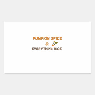 Pompoengekruid & Alles is Mooie Herfst Esthetiek  Rechthoekige Sticker