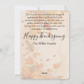 Pompoengekruid en Jezus Christus | Geloof & Herfst Feestdagenkaart (Achterkant)