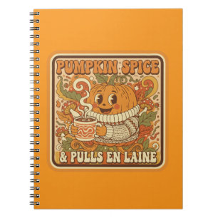 Pompoengekruid & Trui Weer Retro Herfst Notitieboek