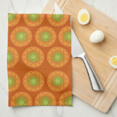 pompoengem 12 - punts ster najaarkeukenhanddoek theedoek (Quarter Fold)