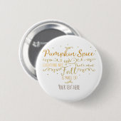 Pompoengewürz & Alles Leuk Herfst Ronde Button 5,7 Cm (Voorkant /achterkant)