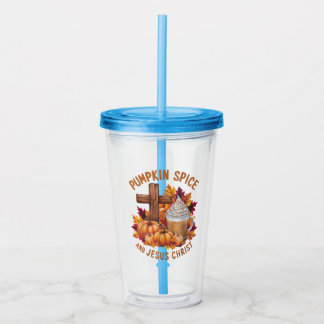Pompoengewurz en Jezus Christus Acryl Drinkbeker