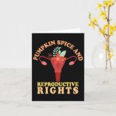 Pompoengewürz en Reproductieve Rechten Herfst Femi Kaart (Gele Bloem)