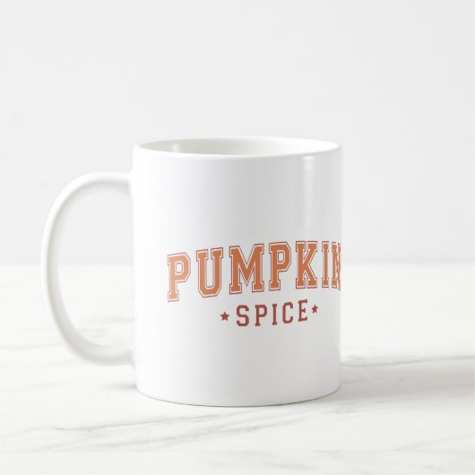 Pompoengewuurze Gepersonaliseerd Koffiemok (Links)