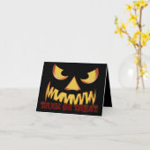 Pompoengezicht 2 kaart (Gele Bloem)