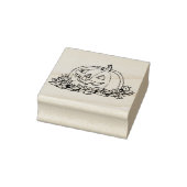 Pompoengezicht 3, kunststempel rubberstempel (Stempel)