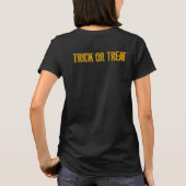 Pompoengezicht 4 voor Halloween T-shirt (Achterkant)
