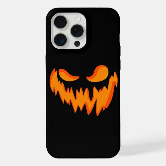 Pompoengezicht iPhone Hoesje (Achterkant)