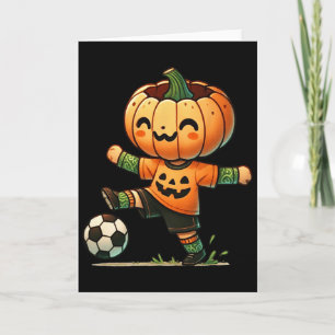Pompoengezicht Voetbal Halloween Kostuum Jongens K Kaart